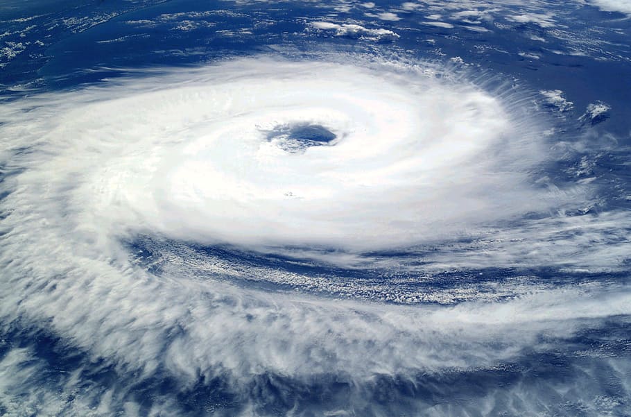 photo of typhoon, cyclone, catarina, hurricane, tropical cyclone, clouds, typhoon, storm, aerial view, 2004