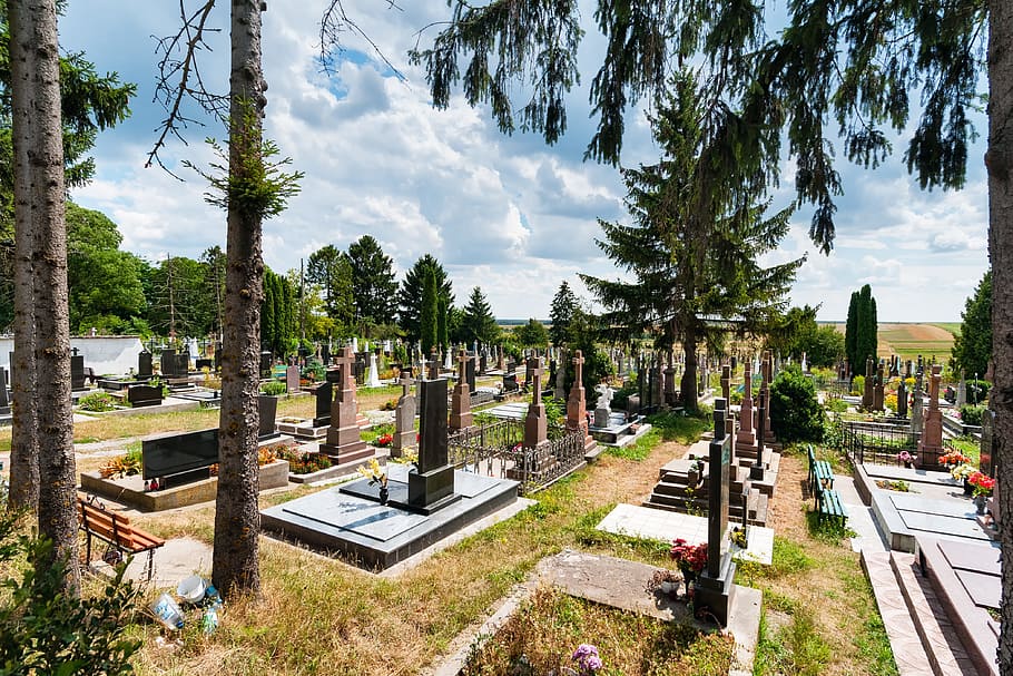 Cemetery, Headstone, Religion, Cross, cemetery, headstone, bus, ternopil, тернопіль, ukraine, sun