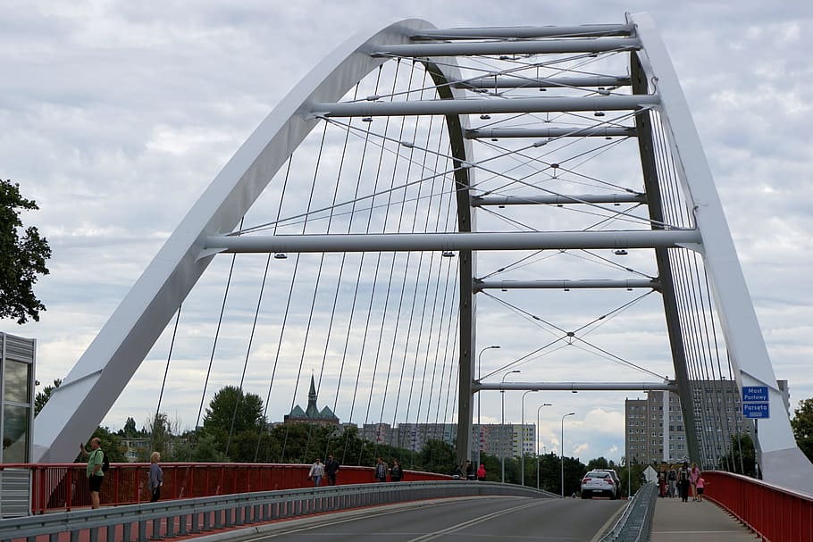 Jembatan, Kołobrzeg, Bangunan, Polandia, arsitektur, jembatan - Struktur Buatan Manusia, transportasi, arsitektur Dan Bangunan, Tempat terkenal, baja