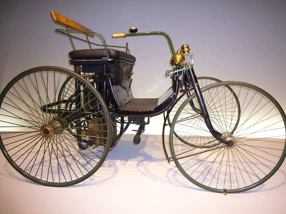 benz, mercedes, museum, old cars, stuttgart, exhibition, auto, transportation, bicycle, mode of transportation