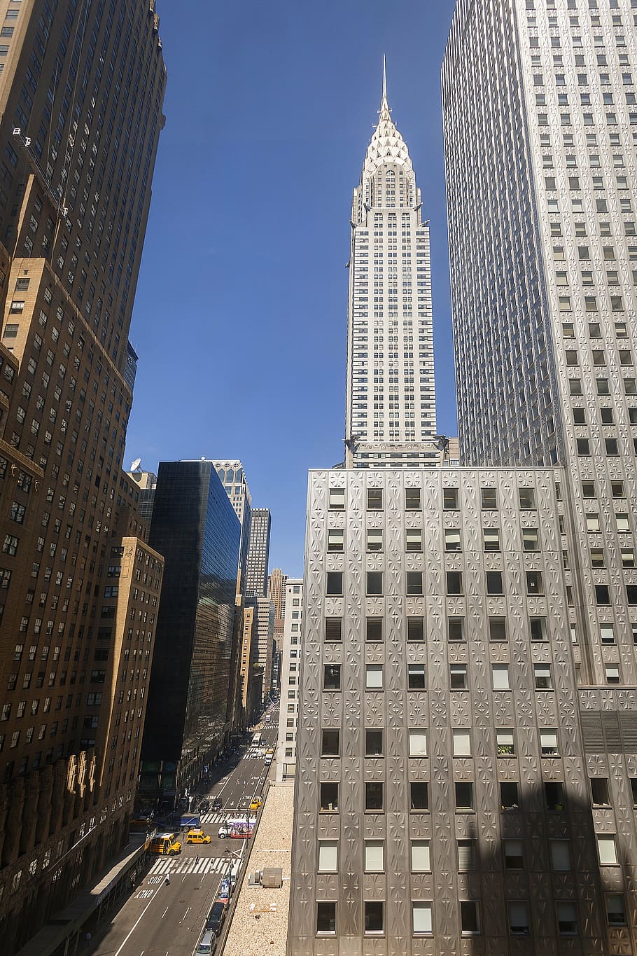Edificio, Chrysler, Nueva York, arte, deco, Manhattan, Midtown, cielo, ciudad, grande
