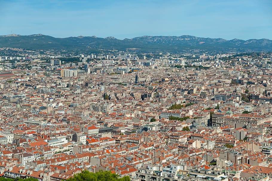 Francia, Marsella, Europa, estructura, arquitectura, ciudad, viajes, cielo, amanecer, turismo