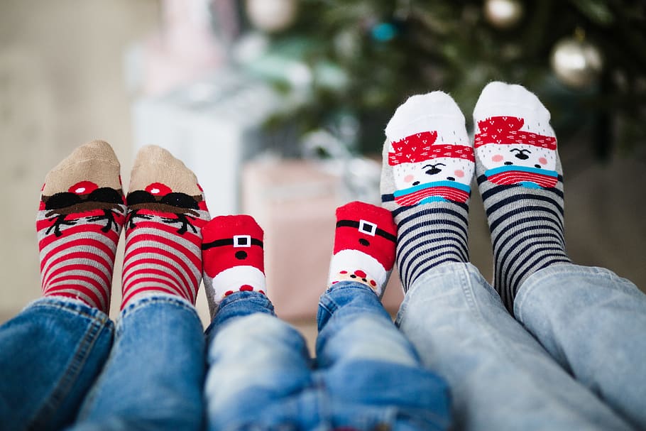 assorted-color socks, fun, foot, outdoors, winter, people, human leg, body part, low section, human body part