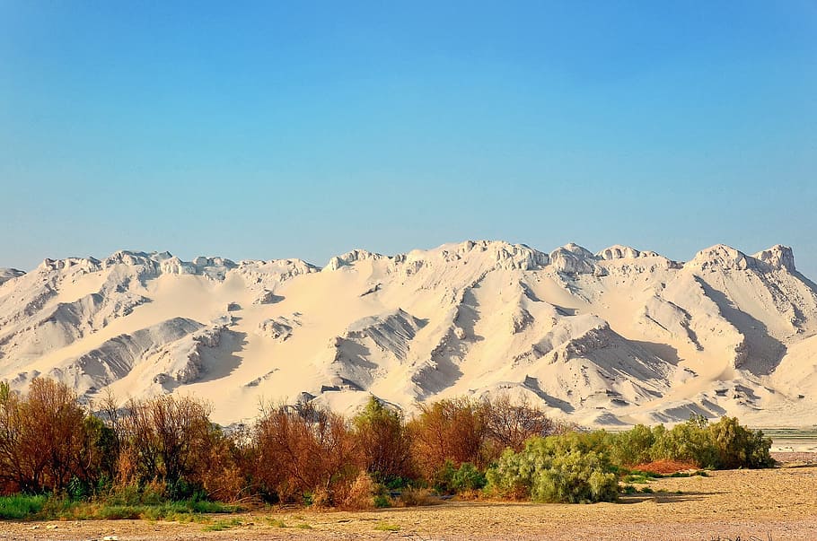 Egipto, desierto de Libia, montañas blancas, oasis-el qasr, naturaleza, cielo, montaña, viajes, paisaje, Scenics: naturaleza
