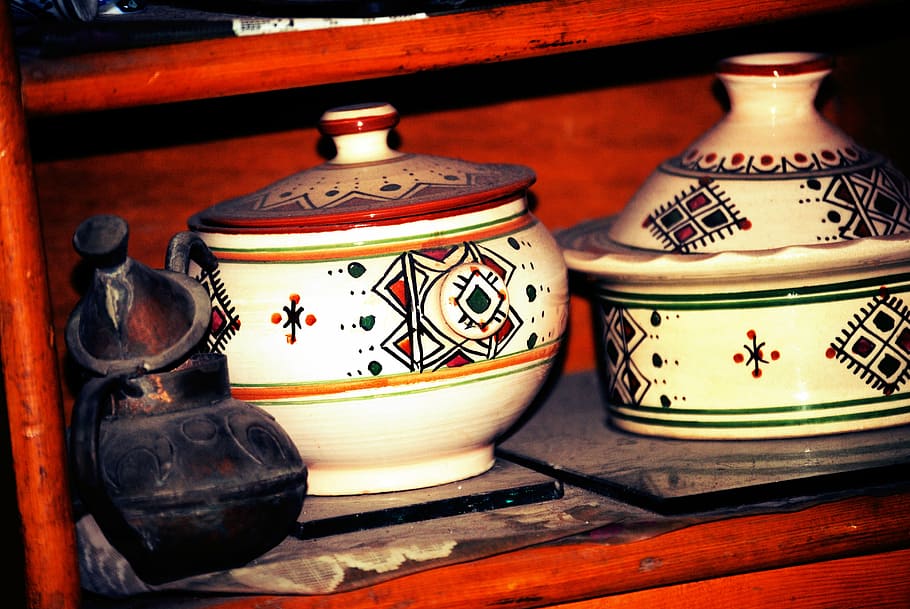 tembikar, oriental, seni, piring, desain, dekorasi, dekoratif, tanah liat, pot, barang antik