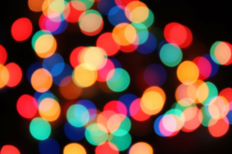 bokeh potografía, colores, días festivos, luces, árbol de navidad, azul, rojo, verde, rosa, pintura