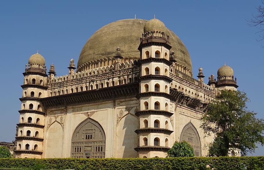 gol gumbaz, mausoleum, monument, mohammed adil shah, bijapur, tomb, circular, dome, deccan, architecture