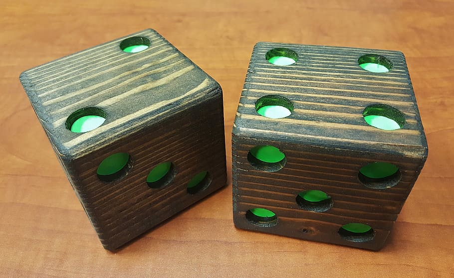 Dice, Die, Wooden, Casino, Game, wooden dice, casino, game, chance, gamble, luck