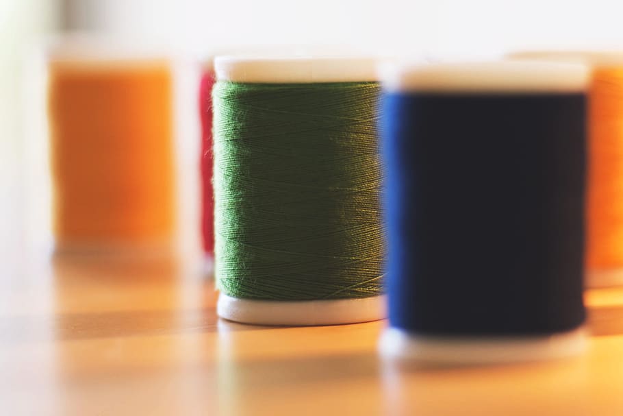 cotton thread, clothes, Cotton, thread, various, clothing, sewing, spool, multi Colored, close-up