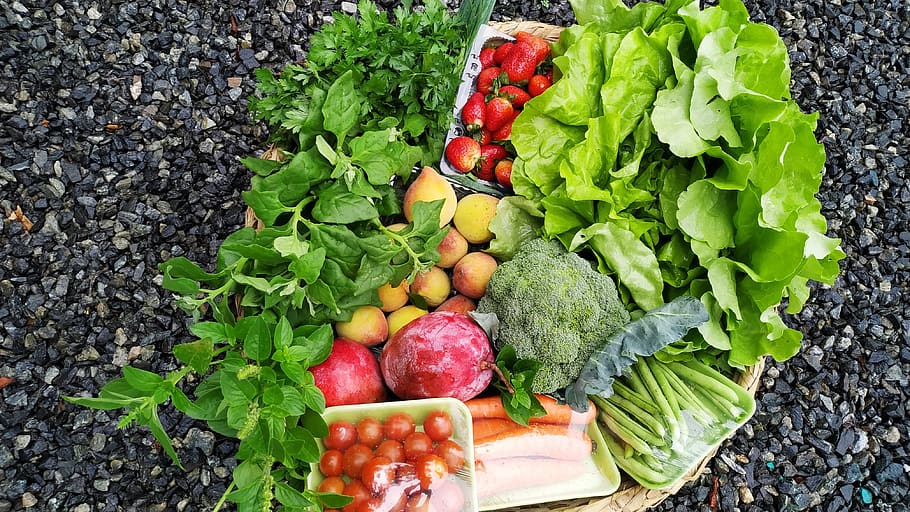 fruta, verduras, saudável, comida, verde, folhas, fresco, agricultura, comestível, nutritivo