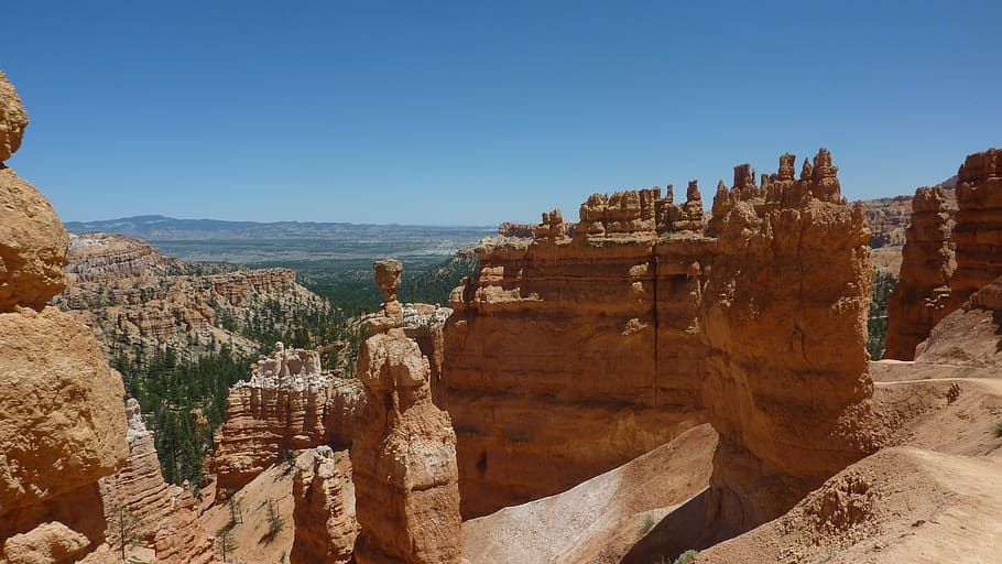 america, bryce national park, rock formation, sky, travel destinations, travel, scenics - nature, rock, solid, rock - object
