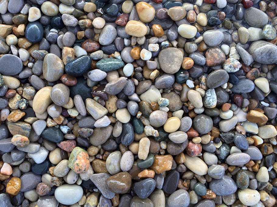 Stones, Rocks, Beach, Shore, Nature, pebble, full frame, stone - object, backgrounds, rock