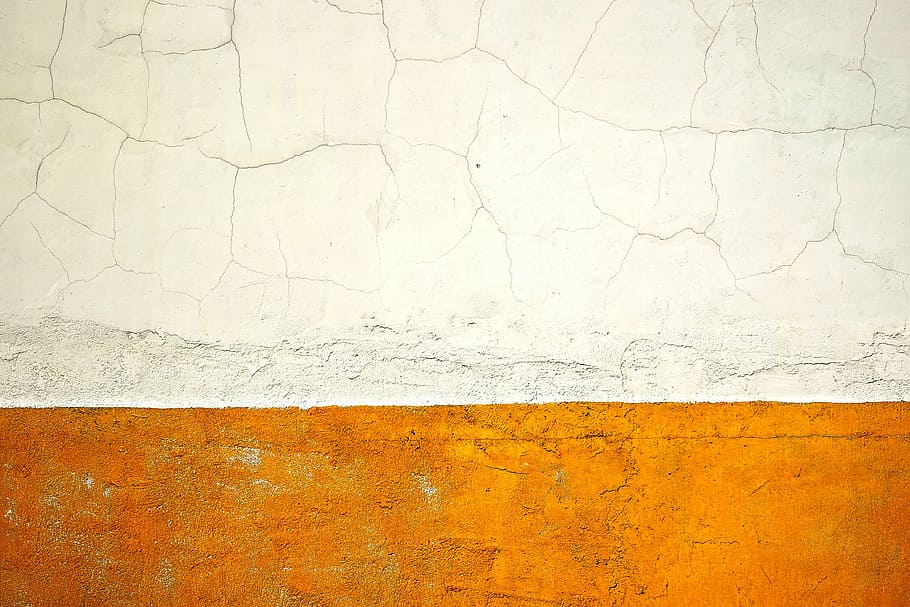 untitled, wall, cracks, white, yellow, damage, concrete, refreshment, backgrounds, textured