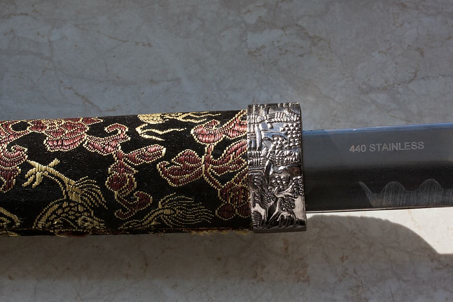 katana, real sword, called, japanese long sword, daitō, sword, weapon, curved sword form, easy cut, temper line