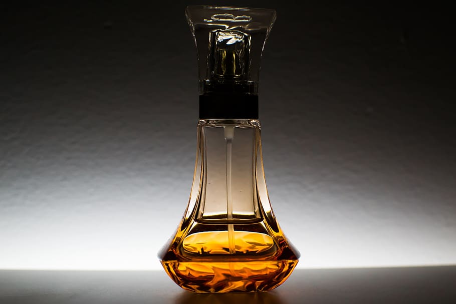 amber, glass fragrance spray bottle, carafe, oil, jug, cooking, bottle, ingredient, food, liquid