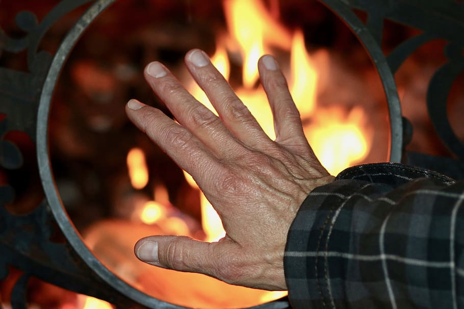 heat, fire, hand, ring, burning, fire - natural phenomenon, human hand, flame, heat - temperature, human body part