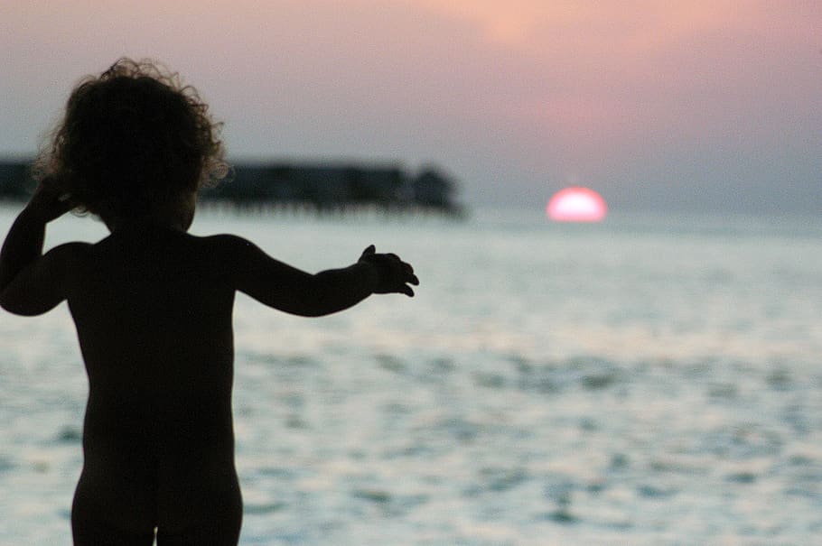 Maldivas, puesta de sol, bimbo, naturaleza, vacaciones, mar, verano, relajación, romance, paraíso