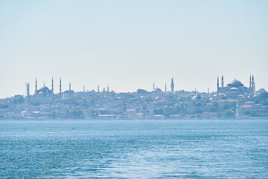 cami, istambul, islamismo, turquia, religião, minarete, céu, cúpula, viagem, bela