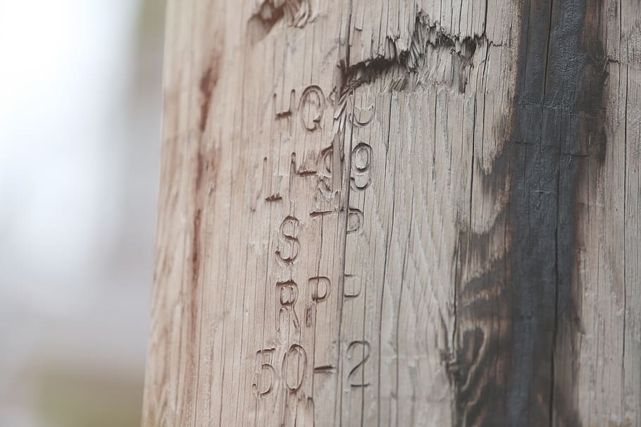 wood, post, numbers, letters, writing, wood - material, text, focus on foreground, day, close-up