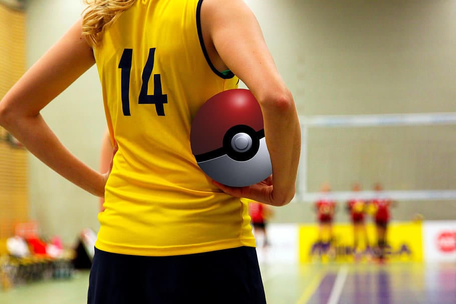 Pokémon ir, pokemon, voleibol, poke, pelota, jugador, entrenador, nintendo, game boy, deporte