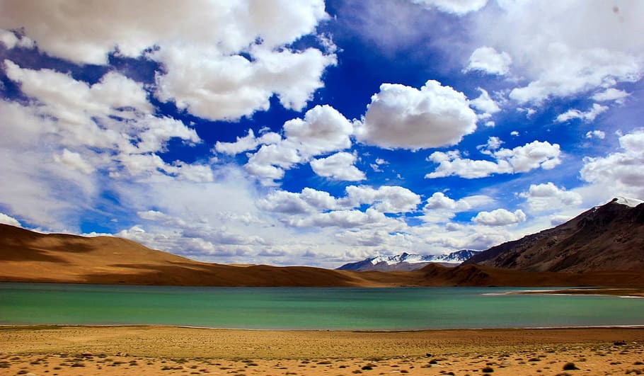 tso, chu, lake, leh, ladhak, blue, green, water, landscape, natural