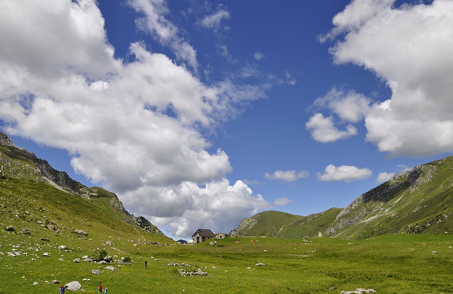 refuge, mountain, trekking, piemonte, hiking, alps, cloud - sky, sky, scenics - nature, environment
