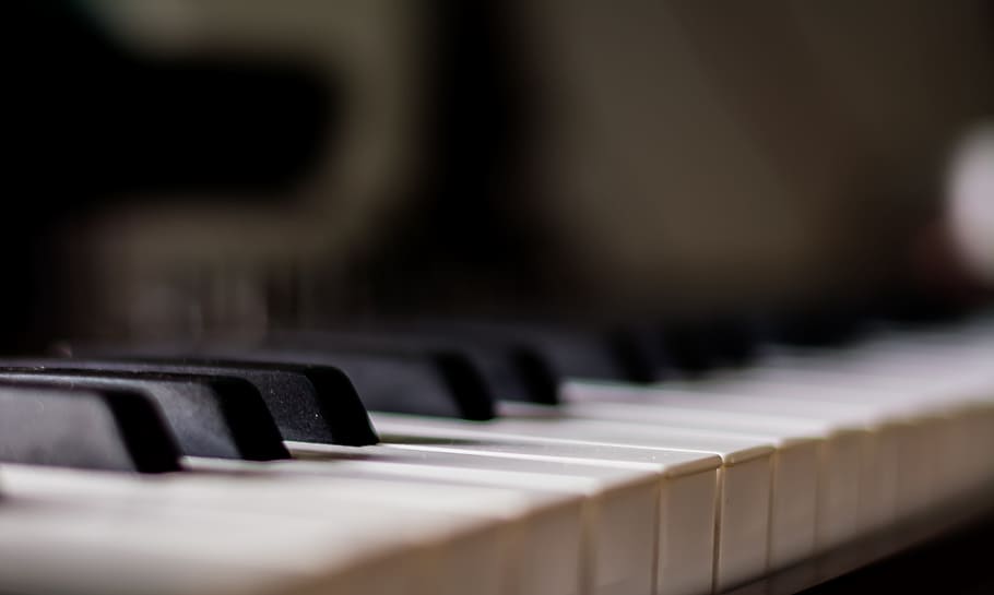 selective, focus photography, piano tiles, piano, blurred, music, instrument, blur, musical, keyboard