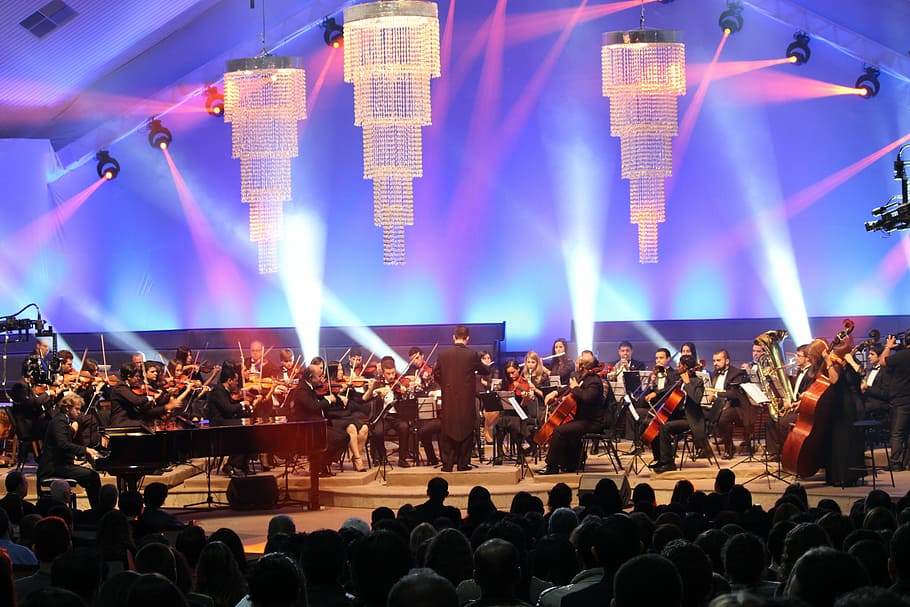 orchestra, symphonic, young, csene, exposure, show, music, stage - Performance Space, crowd, people