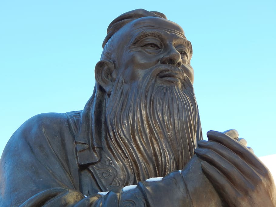 confucius, statue, chinese, sculpture, philosophy, philosopher, confucian, history, ancient, confucianism
