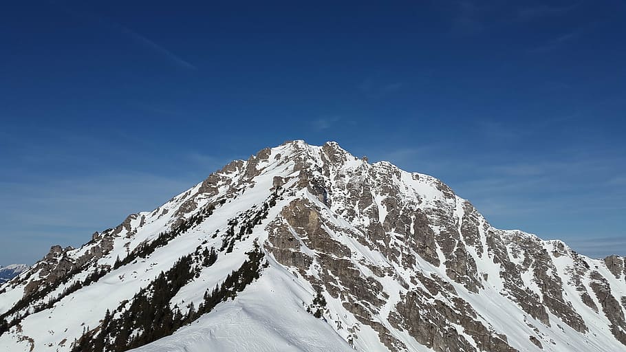 ponten, allgäu, winter, tannheim, summit, mountain, alpine, tyrol, austria, mountaineering