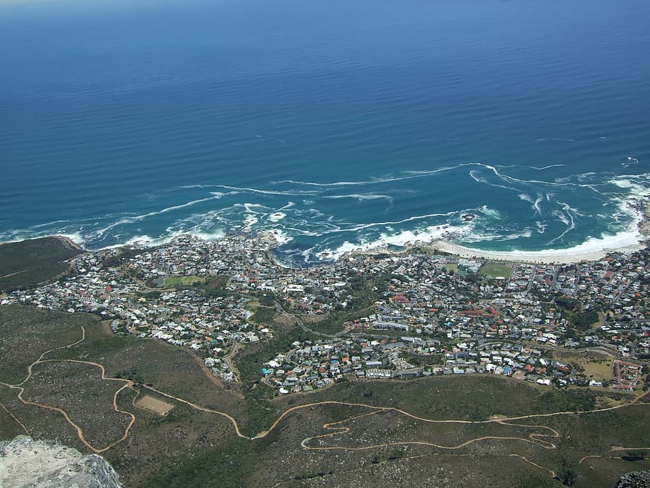 Cidade do Cabo, Table Mountain, Miradouro, costa, mar, água, dia, natureza, praia, ninguém