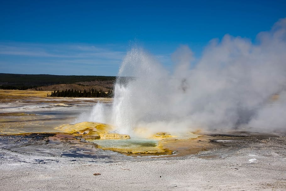 geyser, waters, steam, thermal spring, geothermal energy, nature, travel, volcanic, hot, cook