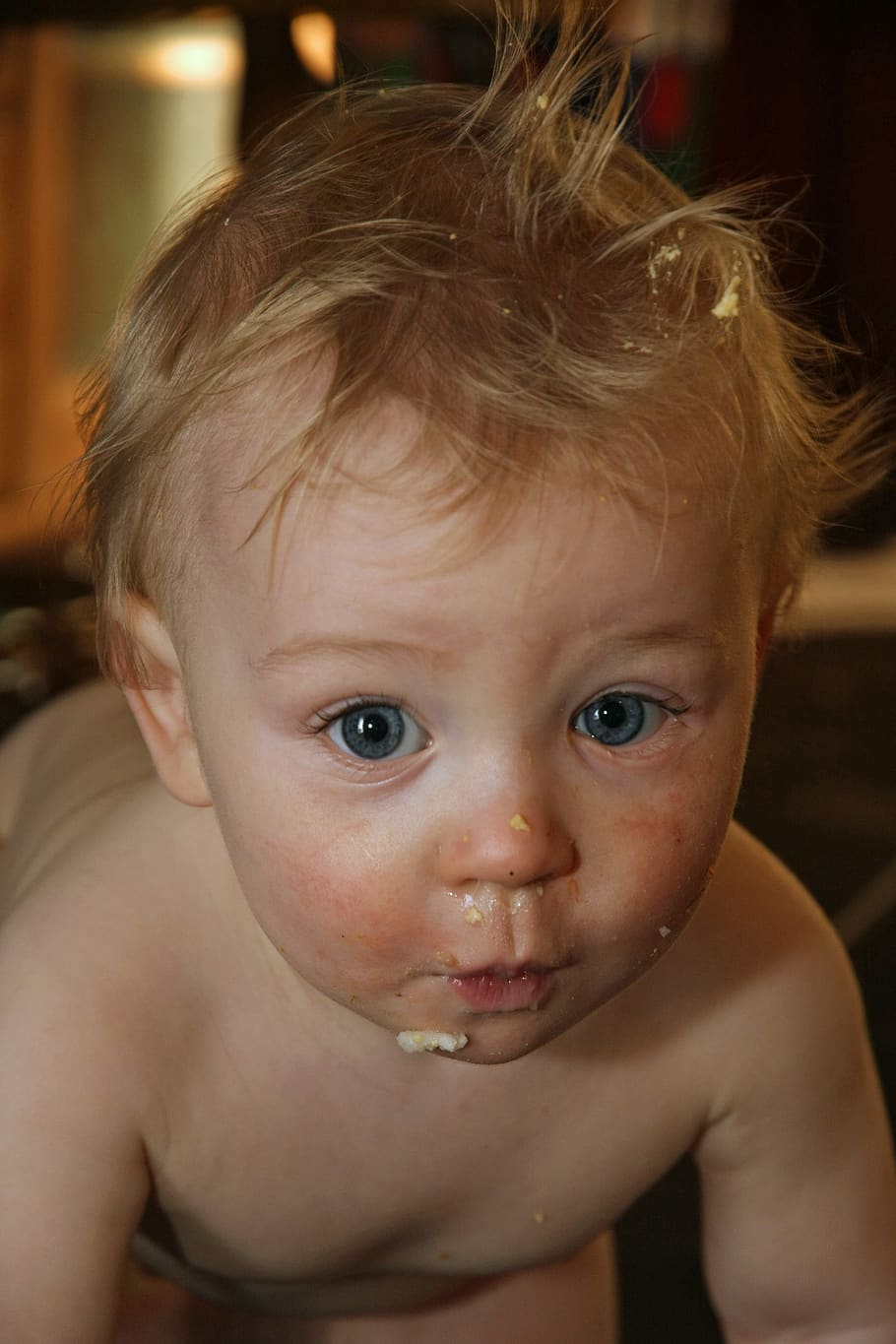 baby, messy, little, eat, child, cute, kid, dirty, mess, infant