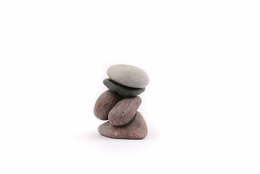 the stones, stone, on a white background, zen, meditation, peace of mind, stack, white background, studio shot, stone - object