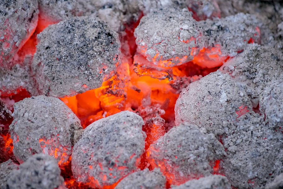 panggangan, pedupaan, api, briket, panas, bbq, membakar, batu bara, hitam, suhu