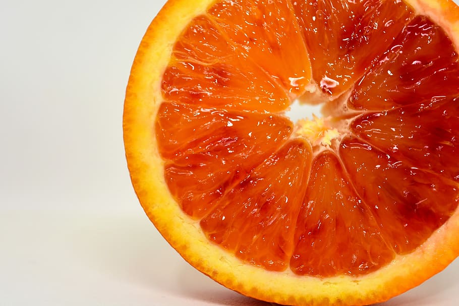 buah bulat jeruk, darah oranye, buah, buah jeruk, jeruk, sehat, vitamin, merah, cahaya, makanan