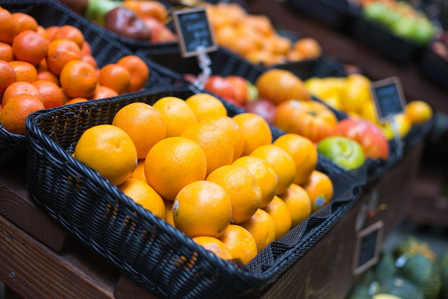 фермерский, фермерский рынок, свежий, апельсины, малый, фермеры, еда, гурман, фрукты, здоровье