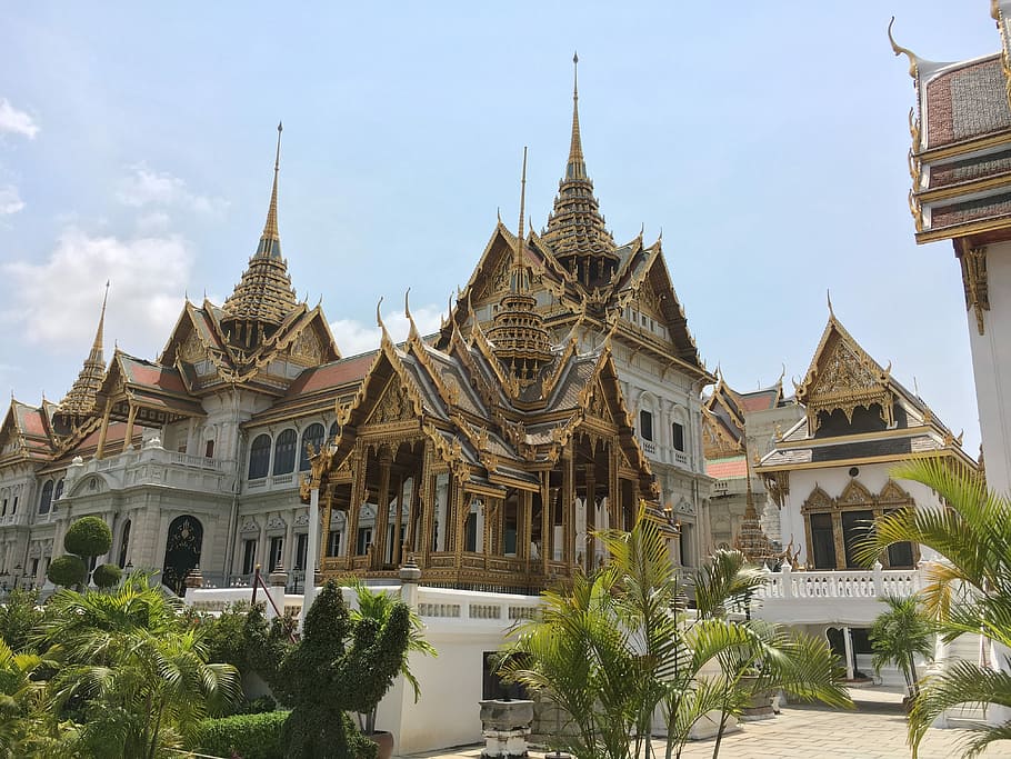 grande palácio de bangkok, bangkok, ásia, tailândia, budismo, grande palácio, locais de interesse, arquitetura, exterior do edifício, história