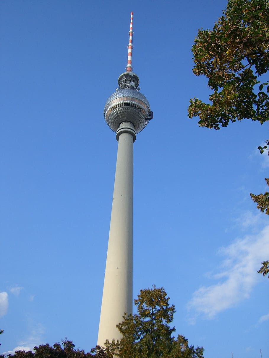 Torre de televisión, Berlín, Alexanderplatz, lugares de interés, capital, torre, hito, arquitectura, exterior del edificio, alto - alto
