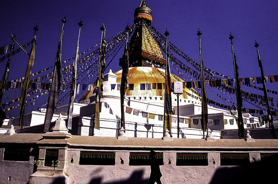 Edificio Boudhanath, Boudhanath, edificio, Katmandú, Nepal, arquitectura, fotos, santo, dominio público, religión