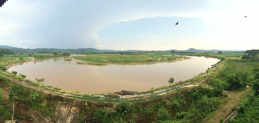 riego, vista, naturaleza, río mekong, atracción turística, tarde, tailandia, una hermosa vista, agua, animal
