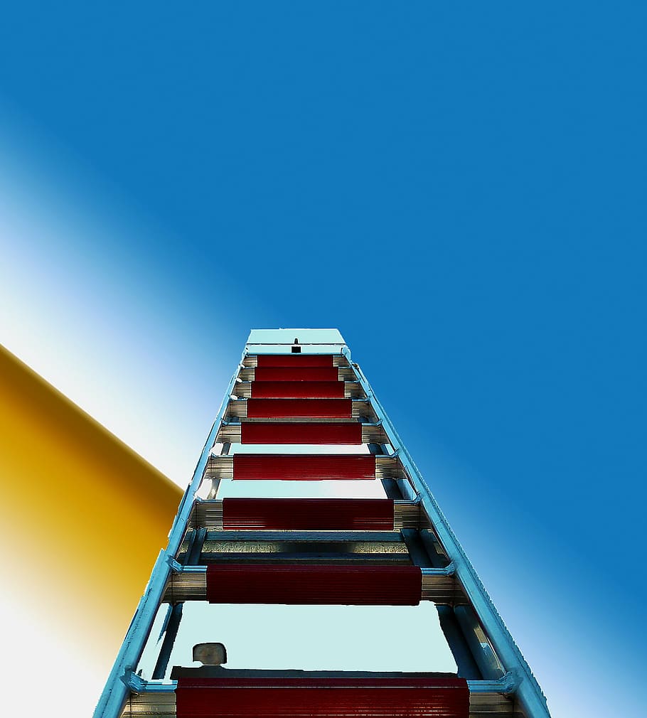 mountains, turntable ladder, use, fire, firmament, garden of eden, sky, jacob's ladder, heaven stairs, heavens