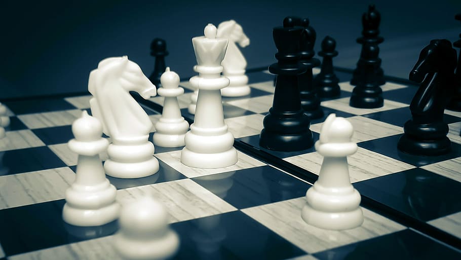 close-up photography, chess pieces, board, Chess, Strategy, Intelligence, chess, strategy, chess piece, chess board, king - chess piece