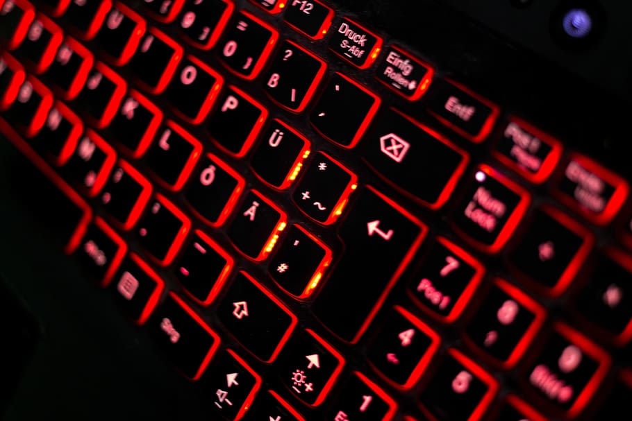 Teclas, teclado de computadora, teclado, entrada, computadora portátil, negro, colorido, tap, tecnología, computadora
