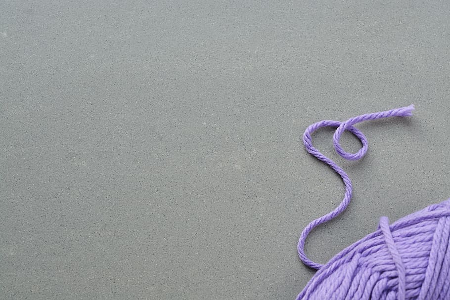 purple, rolled, yarn, table, wool, cat's cradle, knitting, knitting accessories, woollen, color