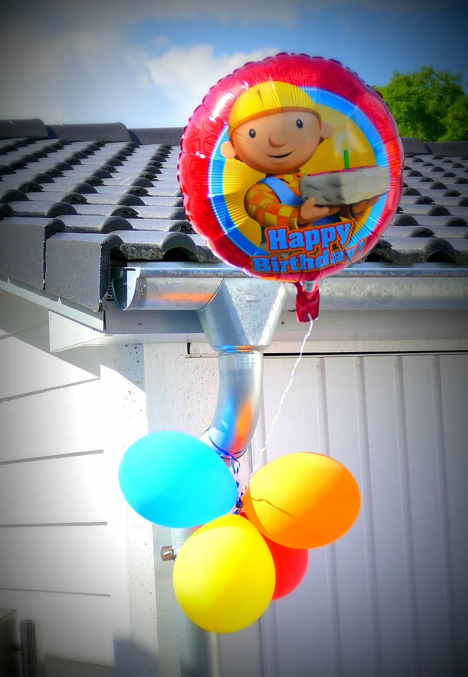 cumpleaños, globo, colorido, globos, color, niños, fiesta, celebración, feliz cumpleaños, volar