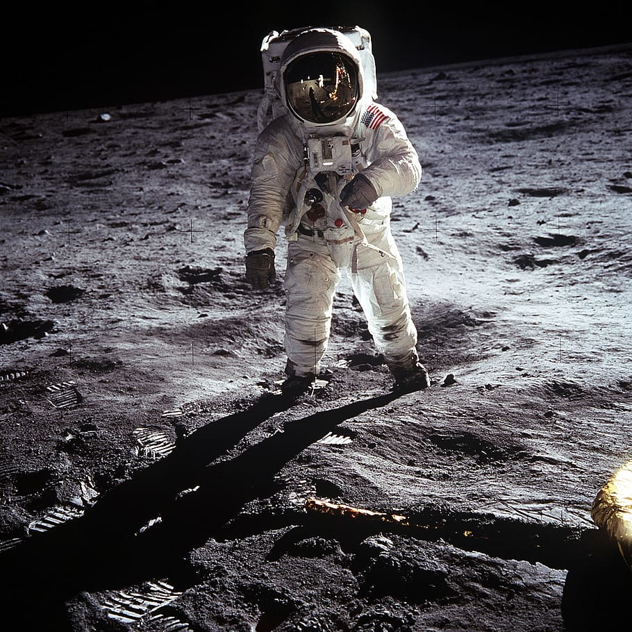 person, astronaut suit, moon landing, apollo 11, nasa, buzz aldrin, 1969, astronaut, space, space suit