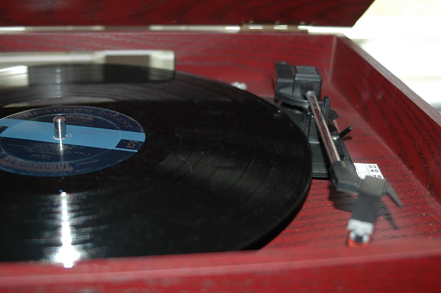 toca-discos, registro, vintage, música, vinil, som, áudio, Retro, jogador, velho