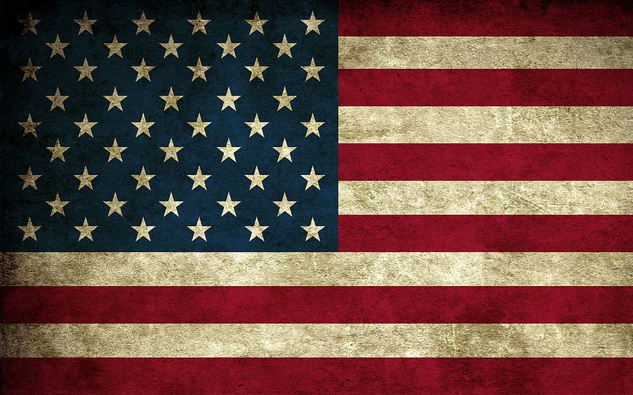 bandera de estados unidos, bandera americana, rojo blanco y azul, bandera, patriotismo, fondos, azul, rayado, rojo, sin gente