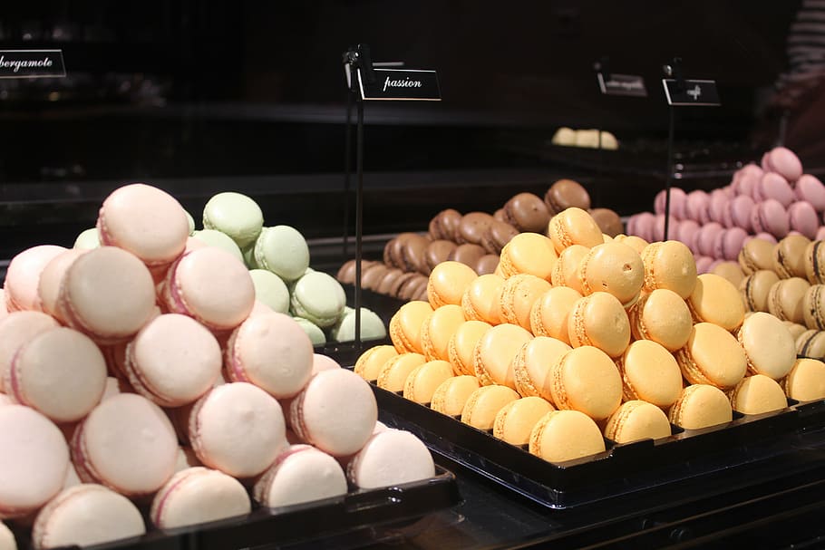 french macaroons, macaroni, france, paris, desert, to stock, food and drink, food, freshness, retail